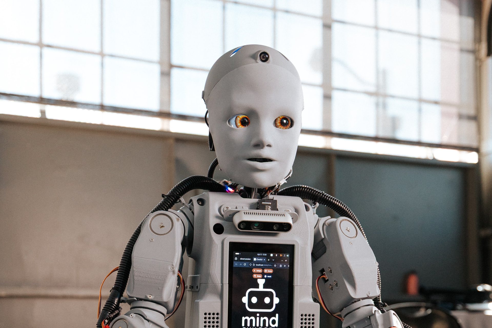 Codey, the Mind Children humanoid robot
